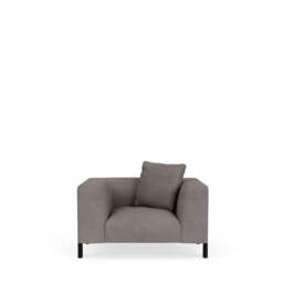 Sloan Armchair - Kairos Leather: Lead