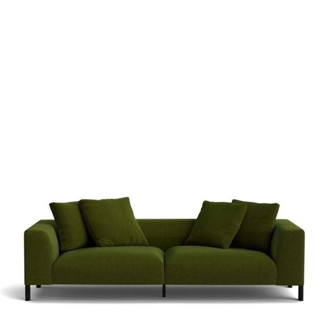 Sloan 4-Seater Sofa - Lario Duro Velvet: Verde
