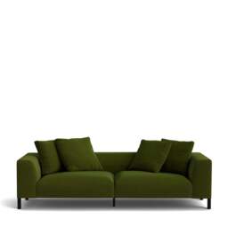 Sloan 4-Seater Sofa - Lario Duro Velvet: Verde