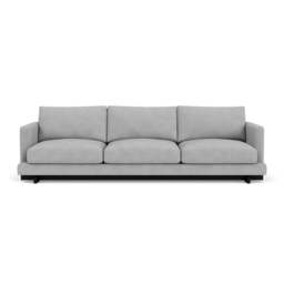 Harper 5-Seater Sofa - Giada Textured Chenille: Silver