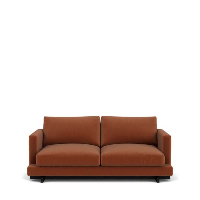 Harper 3-Seater Sofa - Lario Duro Velvet: Brick