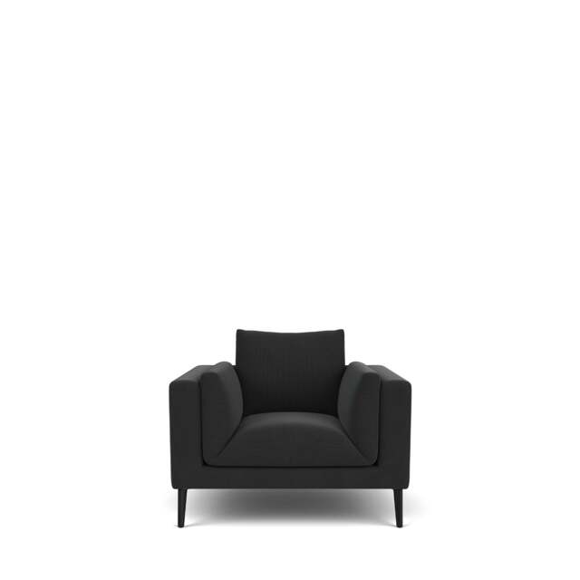 Dove Armchair - Giada Textured Chenille: Charcoal