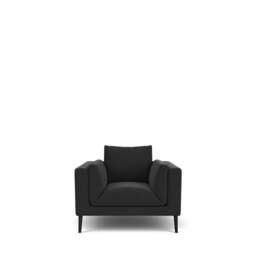Dove Armchair - Giada Textured Chenille: Charcoal