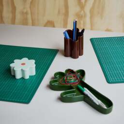Oddments Desk Accessories Set Green, Celadon & Brown - thumbnail 2
