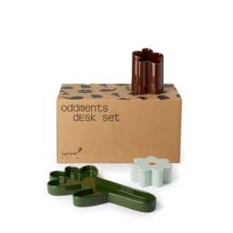 Oddments Desk Accessories Set Green, Celadon & Brown - thumbnail 6