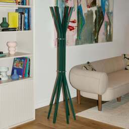 Pirouette Coat Stand Forest Green Stained Ash - thumbnail 2