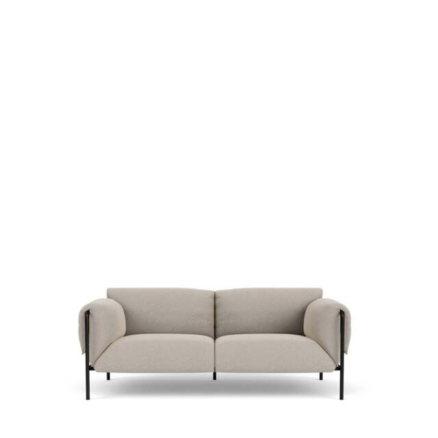 Fold Indoor 2-Seater Sofa With Arms - Wool: Dove