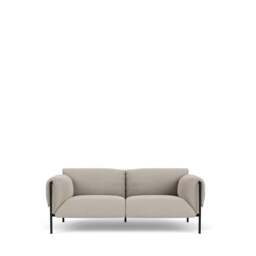 Fold Indoor 2-Seater Sofa With Arms - Wool: Dove