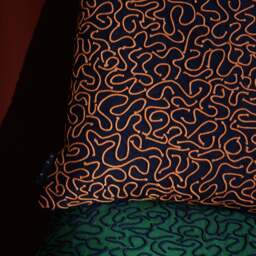 Ripple Cushion Cover Blue 45 x 45cm - thumbnail 3