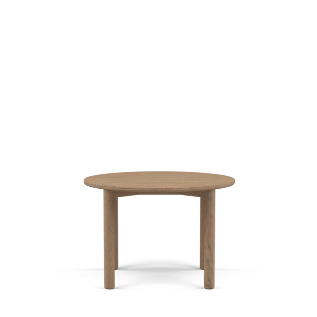 Gather Dining Table Round Oak - Oak: Grey Oil / 110cm / Filled