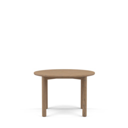 Gather Dining Table Round Oak - Oak: Grey Oil / 110cm / Filled