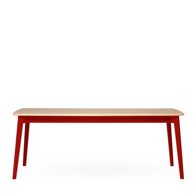 Ninety Extending Dining Table Oak & Red 200-280cm - image 1