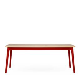 Ninety Extending Dining Table Oak & Red 200-280cm - thumbnail 1