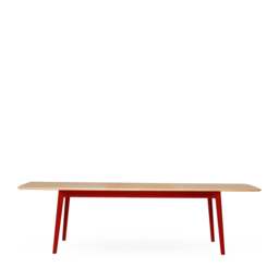 Ninety Extending Dining Table Oak & Red 200-280cm - thumbnail 2