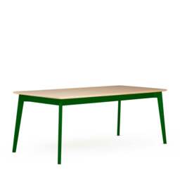 Ninety Extending Dining Table Oak & Signal Green 200-280cm - thumbnail 3