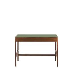 Domus 2 Drawer Desk Walnut & Olive