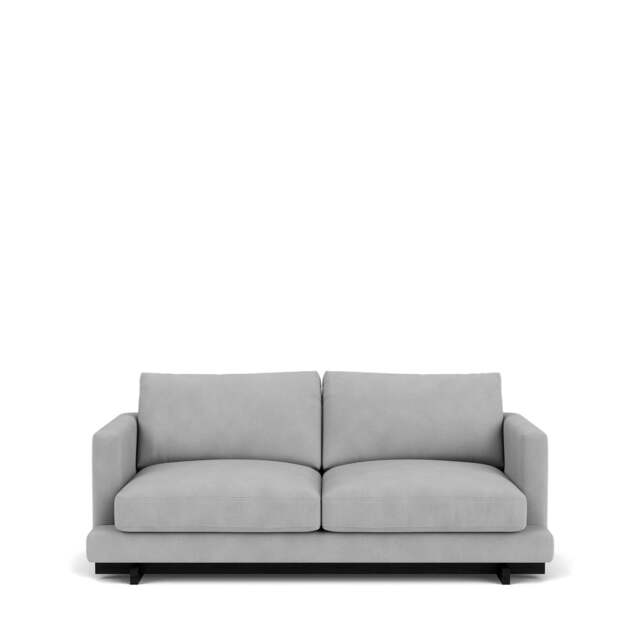Harper 3-Seater Sofa - Giada Textured Chenille: Silver