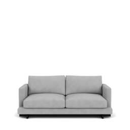 Harper 3-Seater Sofa - Giada Textured Chenille: Silver