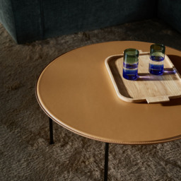 Six Leg Coffee Table Cognac 90cm - thumbnail 3