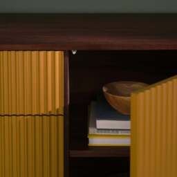 Pillar Sideboard Walnut & Ochre - thumbnail 3