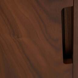 Domus 3 Drawer Desk Walnut & Olive - thumbnail 6