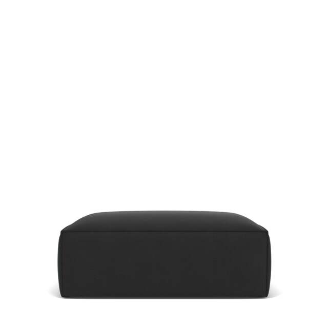 Livello Large Ottoman - Giada Textured Chenille: Charcoal