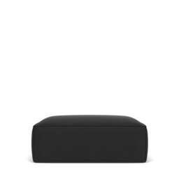 Livello Large Ottoman - Giada Textured Chenille: Charcoal