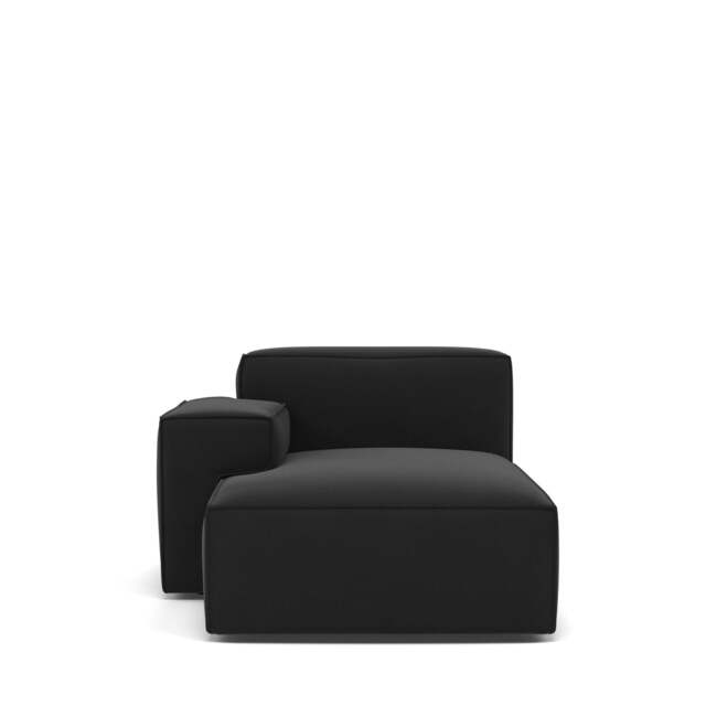 Livello Left Hand Chaise Module - Giada Textured Chenille: Charcoal