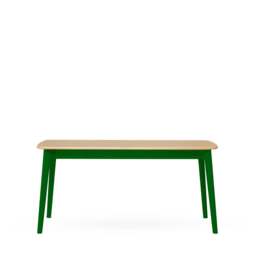 Ninety Extending Dining Table Oak & Signal Green 160-240cm - thumbnail 1
