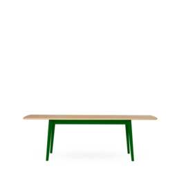 Ninety Extending Dining Table Oak & Signal Green 160-240cm - thumbnail 5