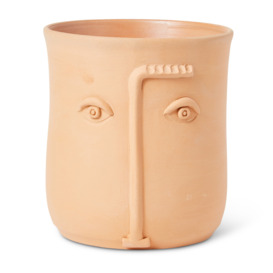 Face Vase in Terracotta By The Conran Shop