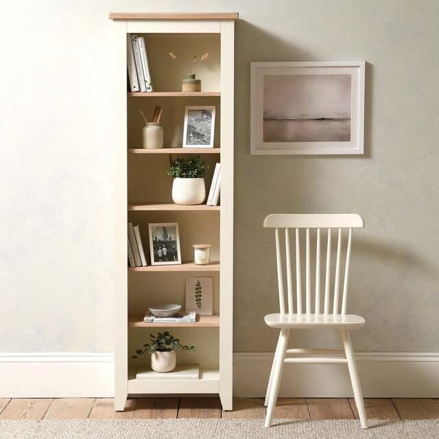 Tall Slim Bookcase - Chester Classic Cream - The Cotswold Company - image 1