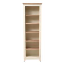 Tall Slim Bookcase - Chester Classic Cream - The Cotswold Company - thumbnail 2