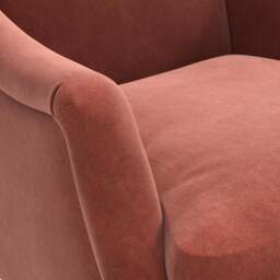 Armchair - Brick - Matt Velvet - Elsie - The Cotswold Company - thumbnail 4
