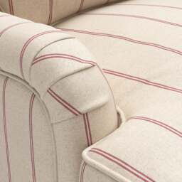 Chaise Large Left Hand - Raspberry - Compton Stripe - Morris - The Cotswold Company - thumbnail 4