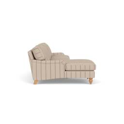 Chaise Large Left Hand - Raspberry - Compton Stripe - Morris - The Cotswold Company - thumbnail 3