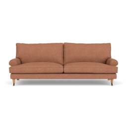 4 Seater Sofa - Brick - Herringbone Weave - Stewart - The Cotswold Company - thumbnail 2