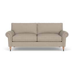 3 Seater Sofa - Natural - Herringbone Weave - Osbourne - The Cotswold Company - thumbnail 2