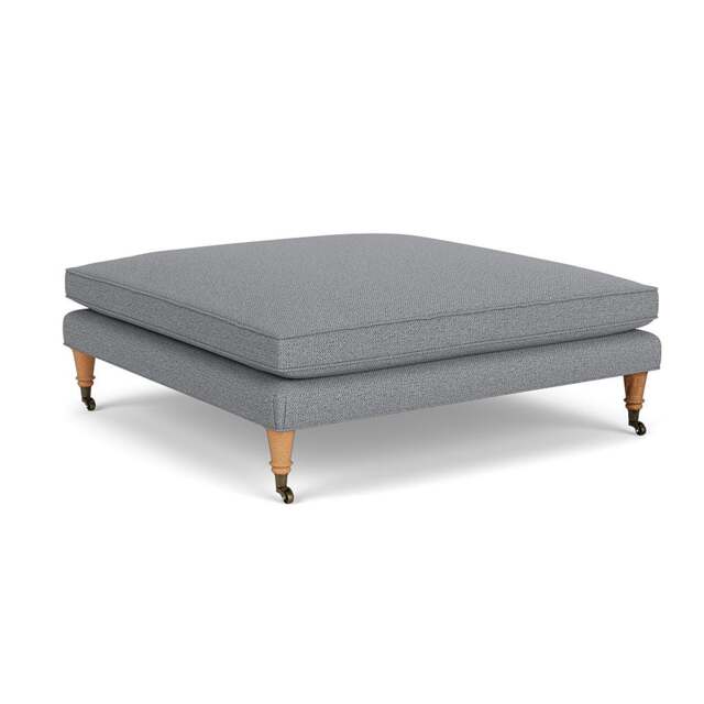 Foot Stool - Blue Marl - House Weave - Taylor Small - The Cotswold Company - image 1
