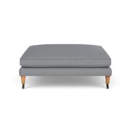 Foot Stool - Blue Marl - House Weave - Taylor Small - The Cotswold Company - thumbnail 2