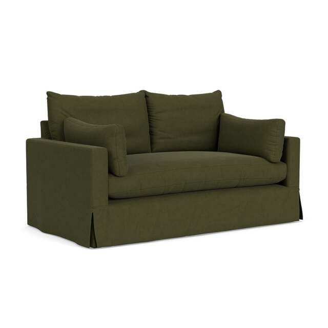 Large 2 Seater Sofa - Forest Green - House Linen Mix - Ashton - The Cotswold Company - image 1