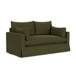 Large 2 Seater Sofa - Forest Green - House Linen Mix - Ashton - The Cotswold Company - thumbnail 1