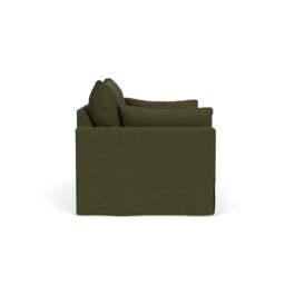 Large 2 Seater Sofa - Forest Green - House Linen Mix - Ashton - The Cotswold Company - thumbnail 3