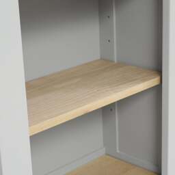 Tall Slim Bookcase - Chester Dove Grey - The Cotswold Company - thumbnail 5