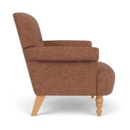 Armchair - Brick Marl - Aquaclean Oxford - Harriet - The Cotswold Company - thumbnail 3