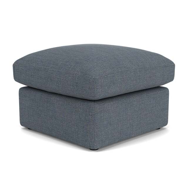Foot Stool - Indigo - Rustic Weave - Clarke Small - The Cotswold Company - image 1