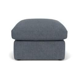 Foot Stool - Indigo - Rustic Weave - Clarke Small - The Cotswold Company - thumbnail 2