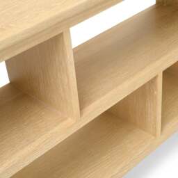 Berkeley Nordic Oak Low and Wide Bookcase - The Cotswold Company - thumbnail 5