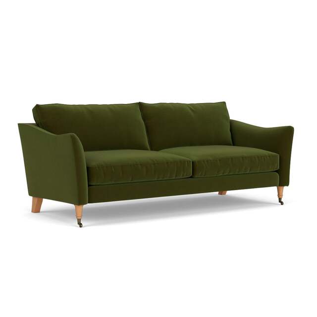 4 Seater Sofa - Forest Green - Matt Velvet - Robinson - The Cotswold Company - image 1