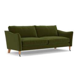 4 Seater Sofa - Forest Green - Matt Velvet - Robinson - The Cotswold Company